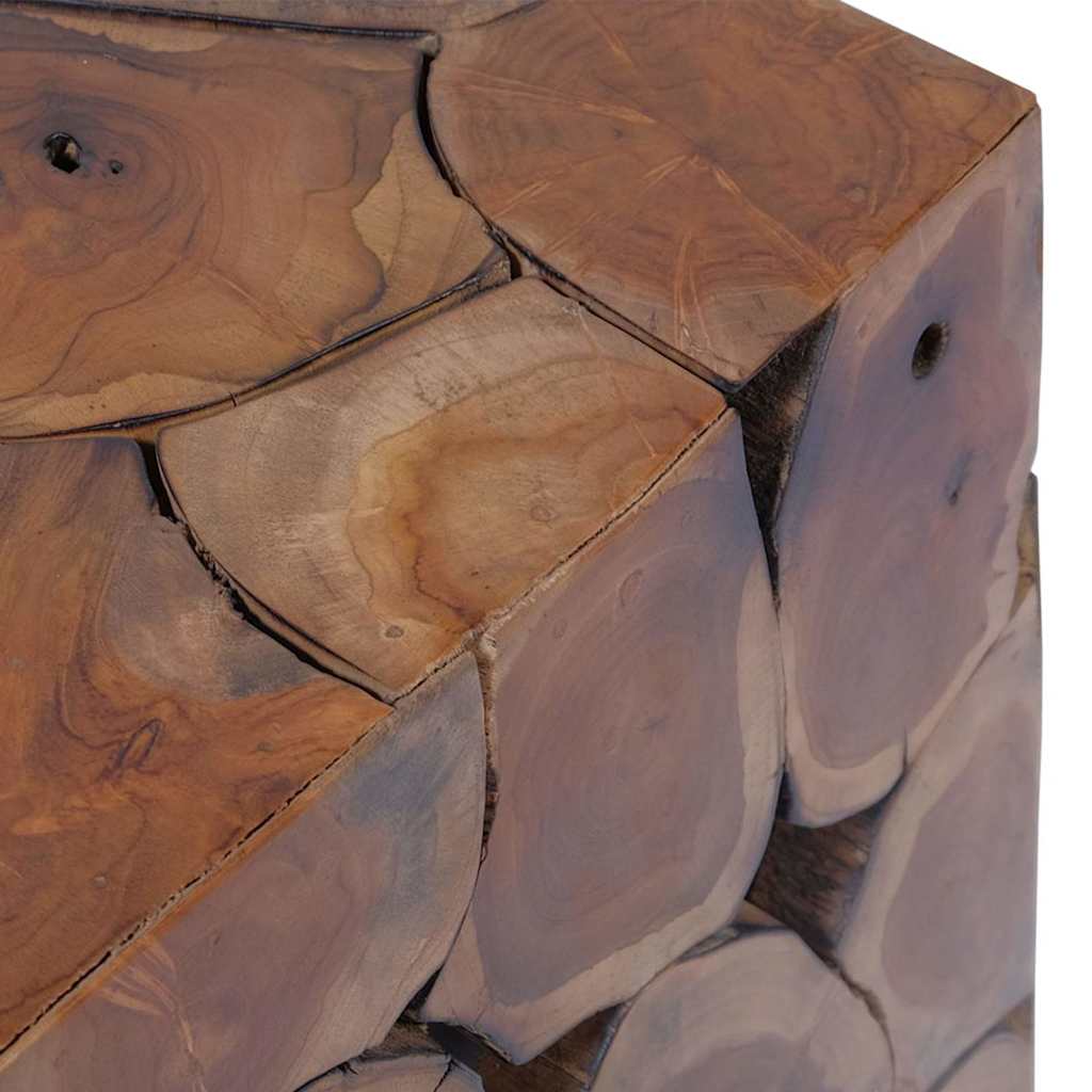 Σκαμπό 4 τεμ. Καφέ 40x40x45 εκ. από Μασίφ Ξύλο Teak - PAKOBAZAAR