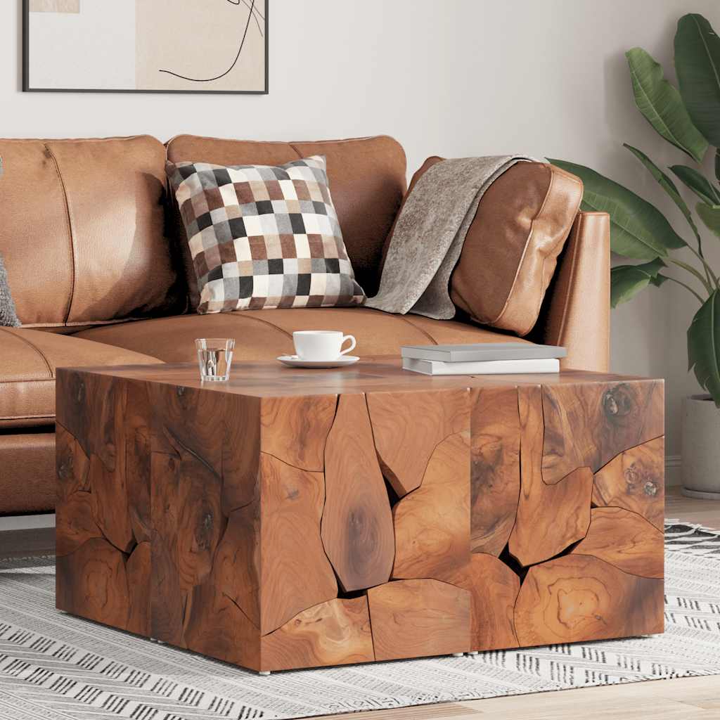 Σκαμπό 4 τεμ. Καφέ 40x40x45 εκ. από Μασίφ Ξύλο Teak - PAKOBAZAAR