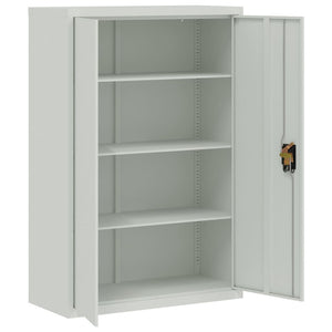 Ντουλάπα Γραφείου 90 x 40 x 140 εκ. Γκρι Ατσάλινη - PAKOBAZAAR