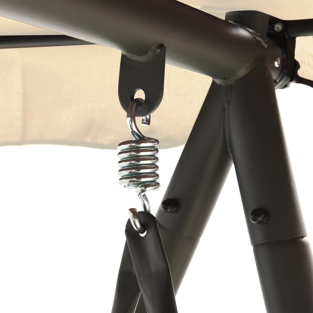 Κούνια Βεράντας Μετατρεπόμενη Λευκό της Άμμου με Σκίαστρο - Pakobazaar