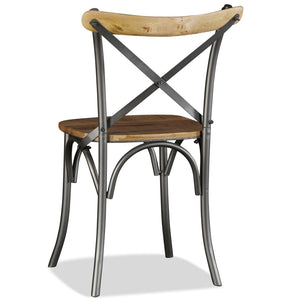 Καρέκλες Τραπεζαρίας 2 τεμ. από Μασίφ Ξύλο Μάνγκο - PAKOBAZAAR