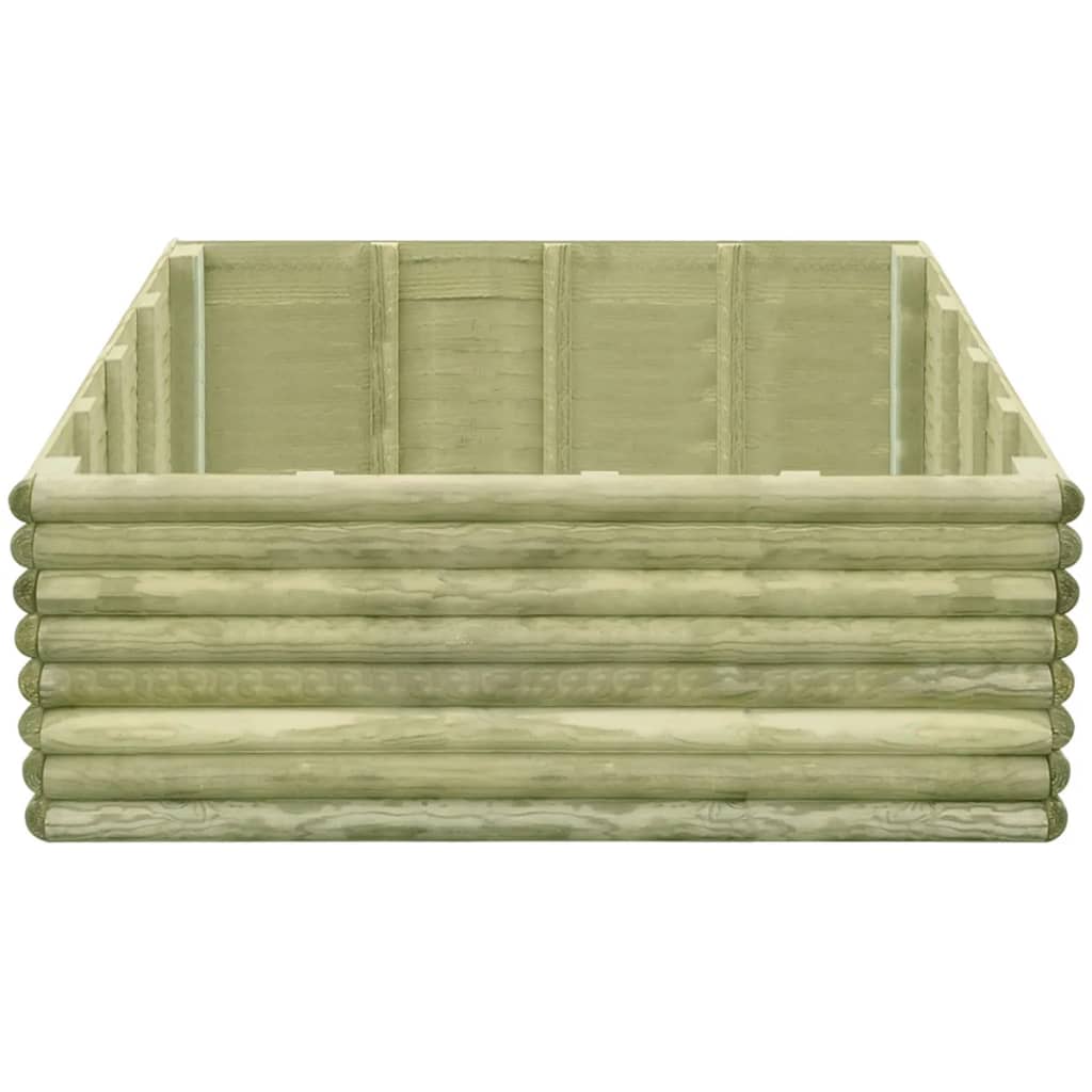 Ζαρντινιέρα Υπερυψωμένη 150x150x48 εκ/19 χιλ. Εμποτ.Ξύλο Πεύκου