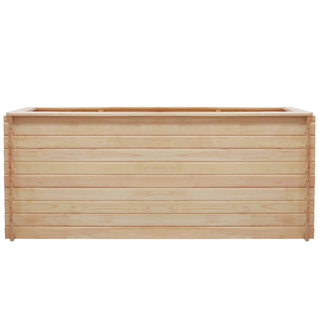 Ζαρντινιέρα Υπερυψωμένη 200x100x80 εκ/19 χιλ. Εμποτ.Ξύλο Πεύκου - Pakobazaar
