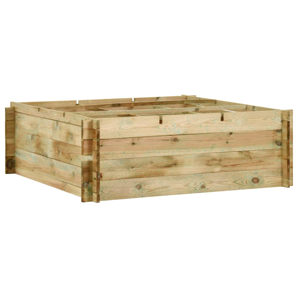 Μποστάνι Λαχανόκηπου 120 x 120 x 40 εκ. Εμποτισμένο Ξύλο Πεύκου