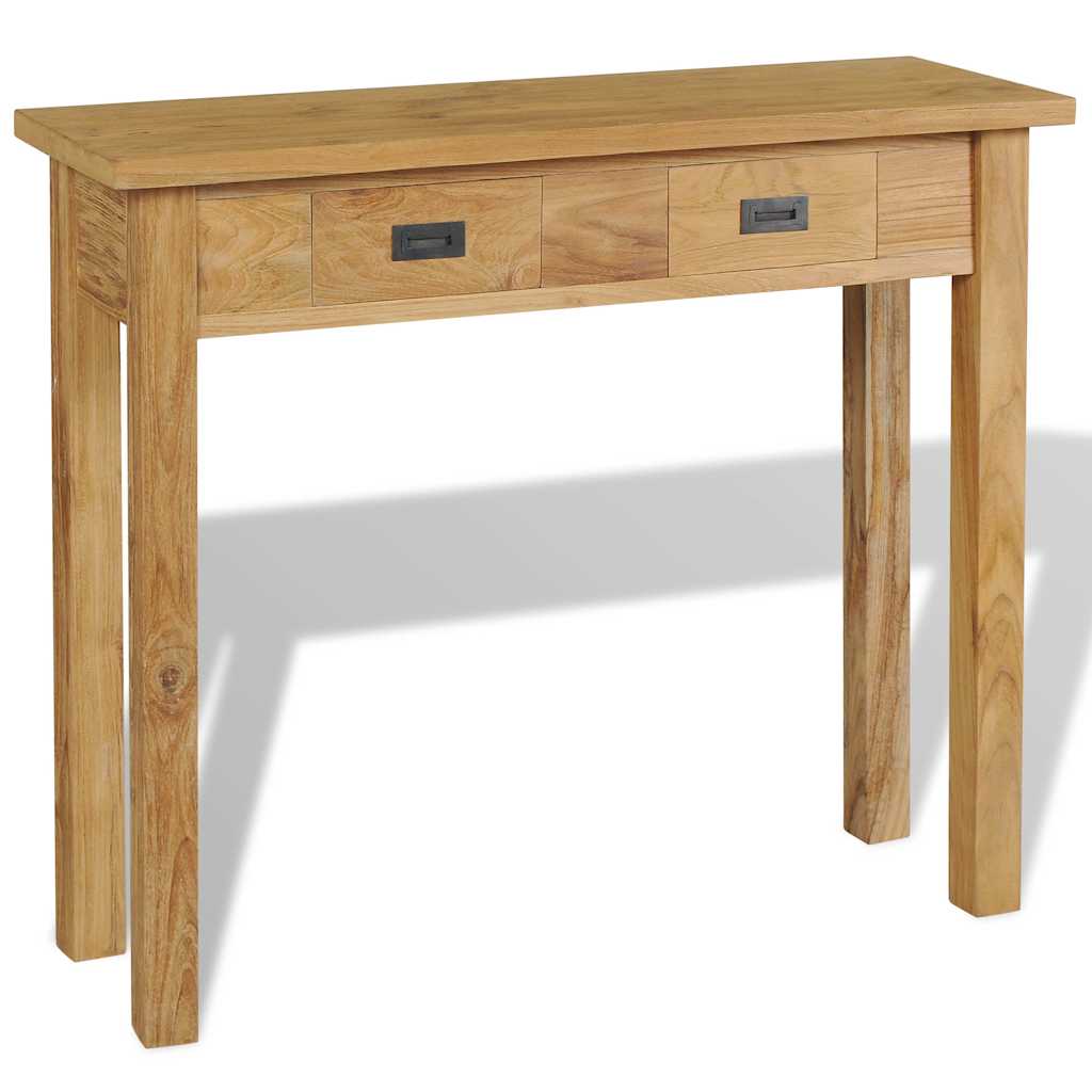 Τραπέζι Κονσόλα 90 x 30 x 80 εκ. από Μασίφ Ξύλο Teak - PAKOBAZAAR