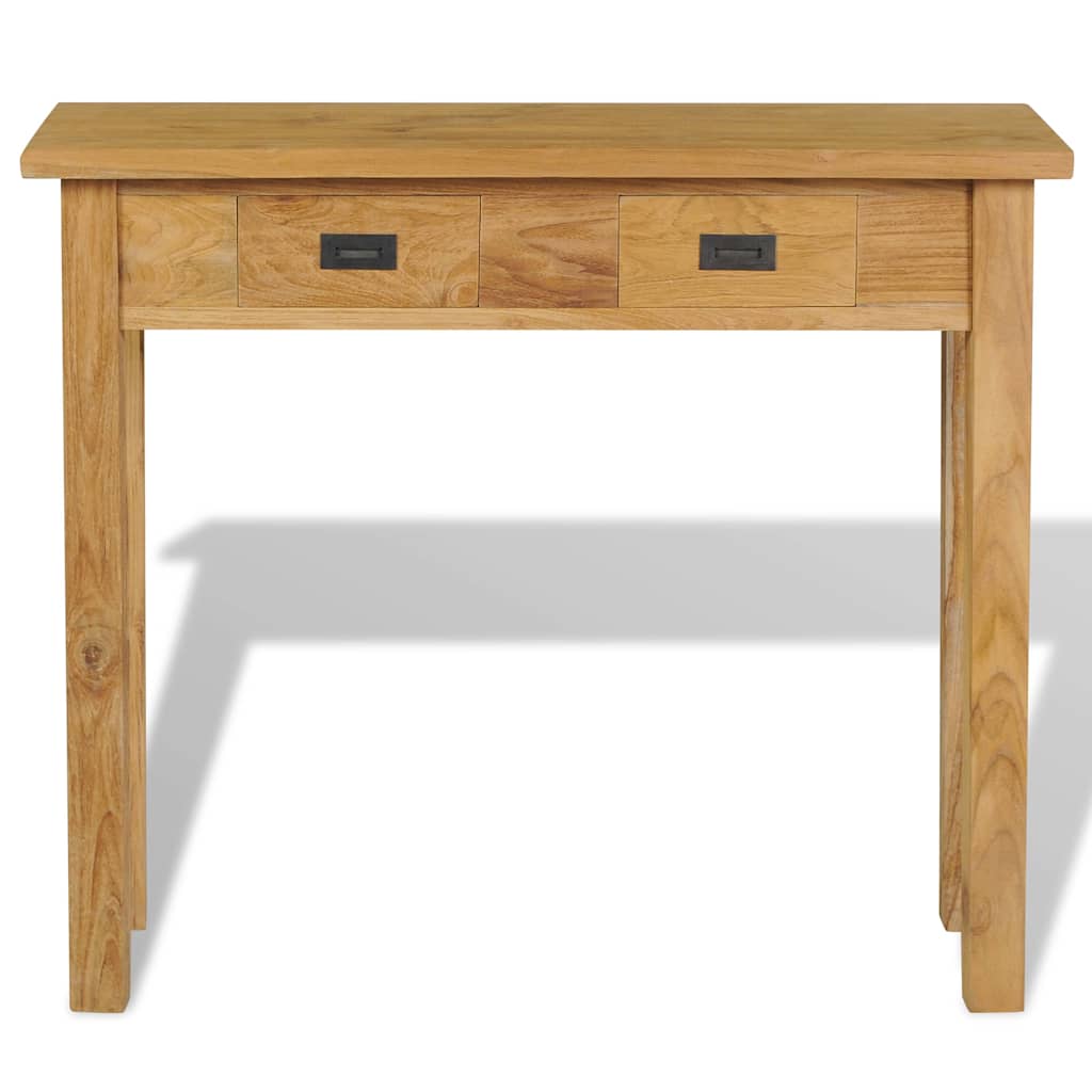 Τραπέζι Κονσόλα 90 x 30 x 80 εκ. από Μασίφ Ξύλο Teak - PAKOBAZAAR