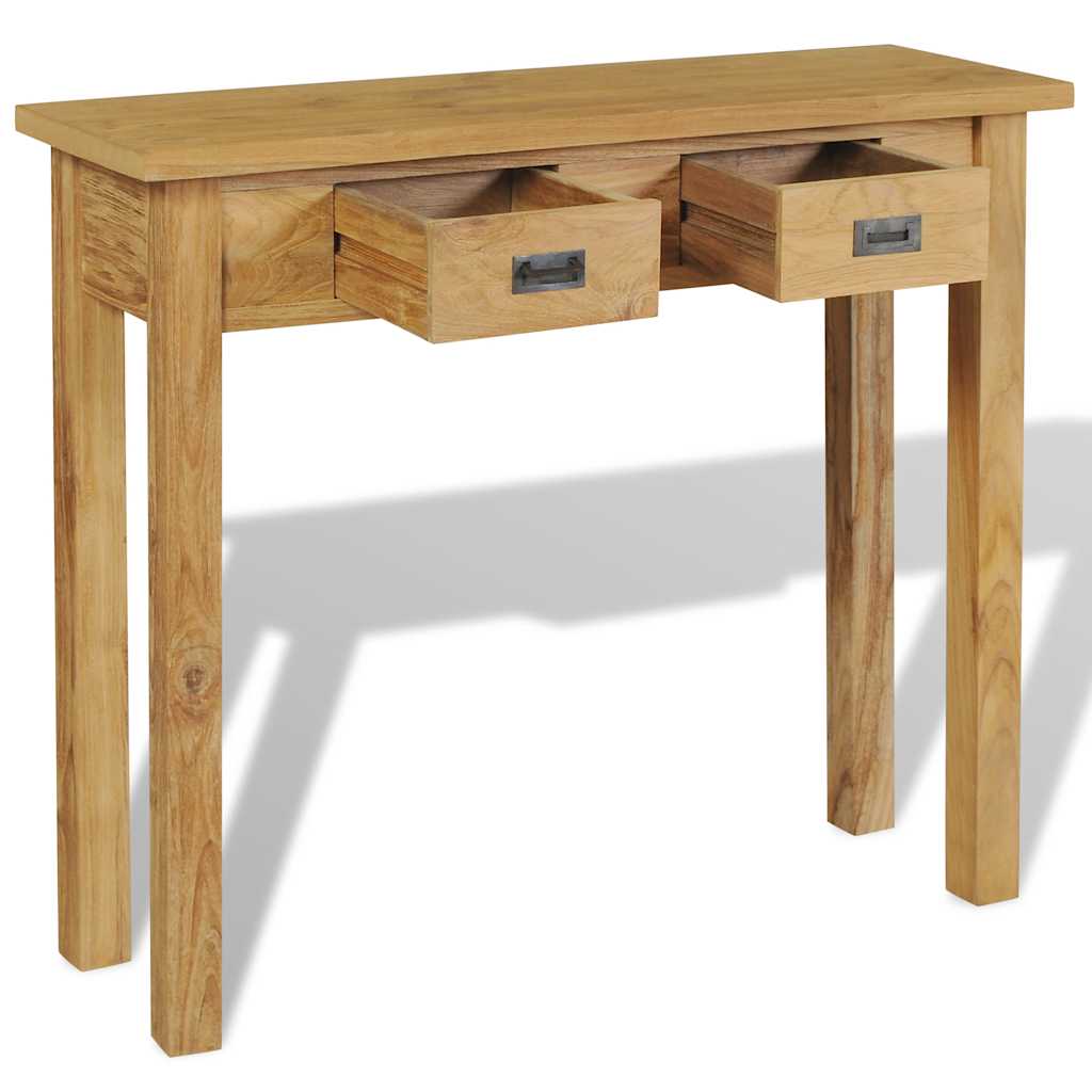 Τραπέζι Κονσόλα 90 x 30 x 80 εκ. από Μασίφ Ξύλο Teak - PAKOBAZAAR