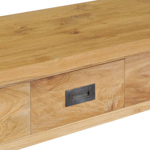 Τραπέζι Κονσόλα 90 x 30 x 80 εκ. από Μασίφ Ξύλο Teak - PAKOBAZAAR