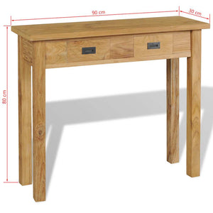Τραπέζι Κονσόλα 90 x 30 x 80 εκ. από Μασίφ Ξύλο Teak - PAKOBAZAAR