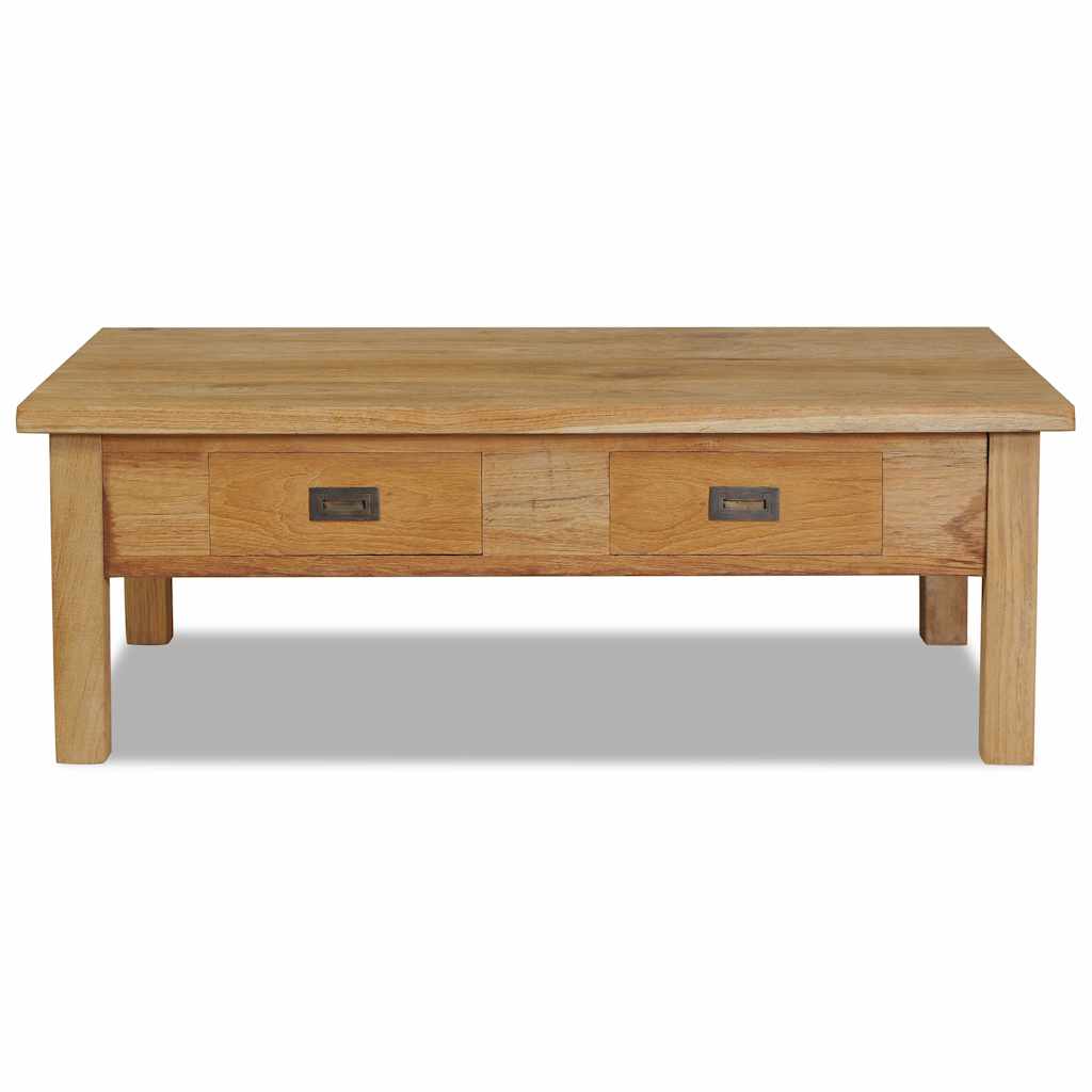 Τραπέζι Σαλονιού 110 x 60 x 35 εκ. από Μασίφ Ξύλο Teak - Pakobazaar