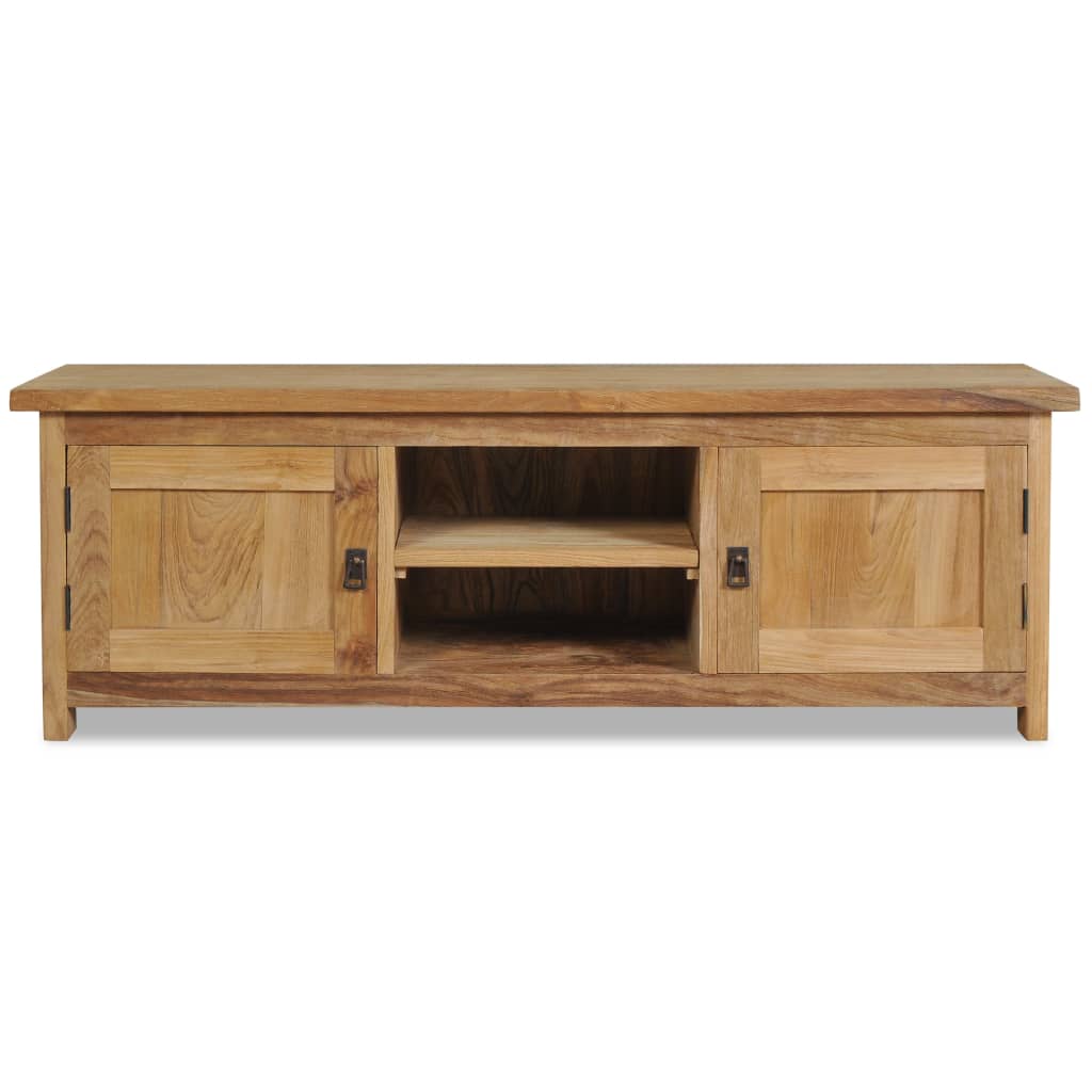 Έπιπλο Τηλεόρασης 120x30x40 εκ Μασίφ Ξύλο Teak - PAKOBAZAAR