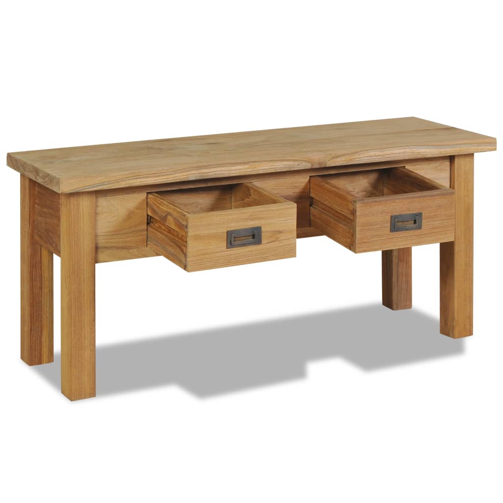 Πάγκος Χολ 90 x 30 x 40 εκ. από Μασίφ Ξύλο Teak - PAKOBAZAAR