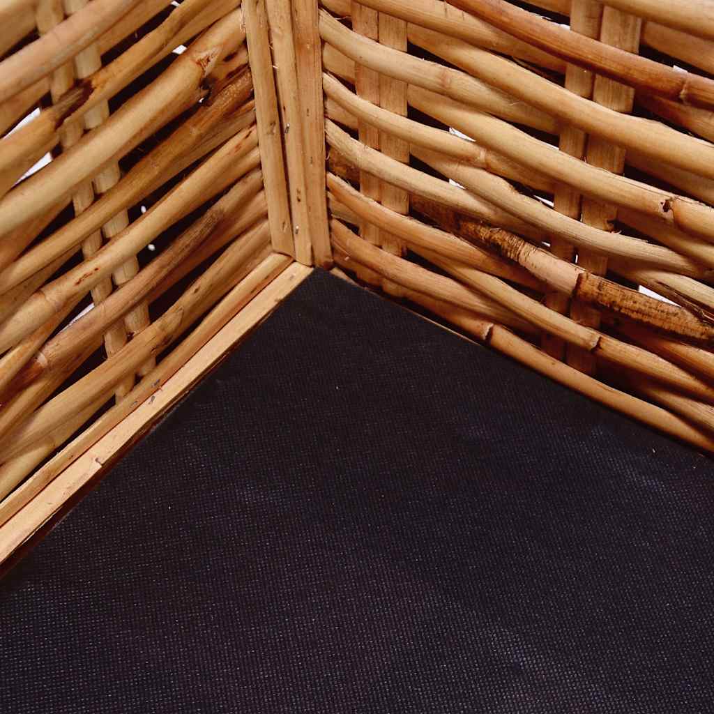 Καναπές Τριθέσιος από Γνήσιο Ρατάν - PAKOBAZAAR