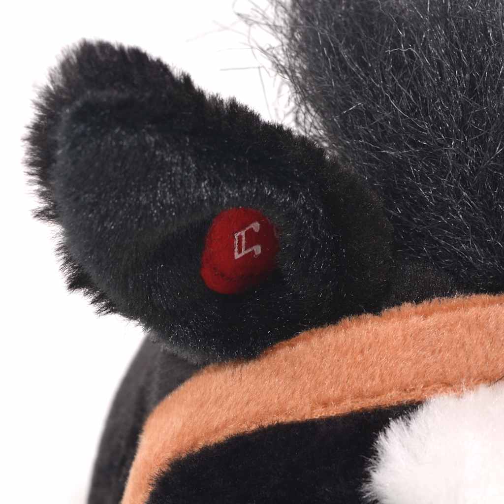 Παιχνίδι Άλογο σε Όρθια Στάση Μαύρο Λούτρινο - Pakobazaar