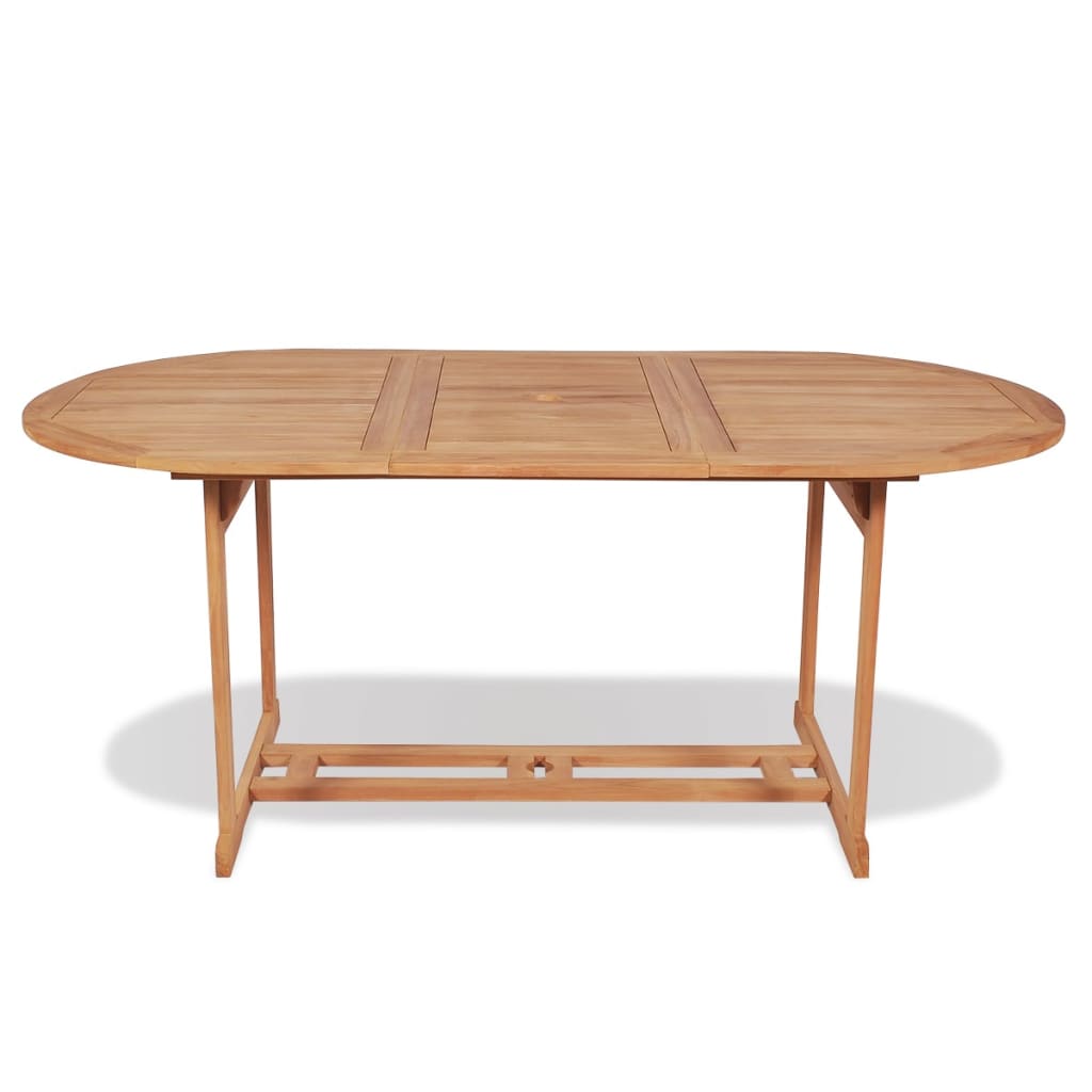 Τραπέζι Κήπου 180 x 90 x 75 εκ. από Μασίφ Ξύλο Teak