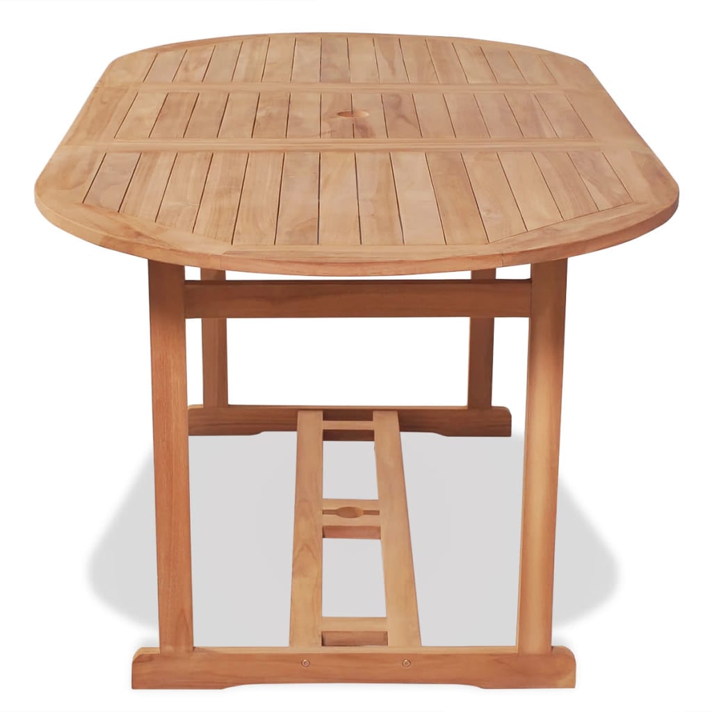 Τραπέζι Κήπου 180 x 90 x 75 εκ. από Μασίφ Ξύλο Teak