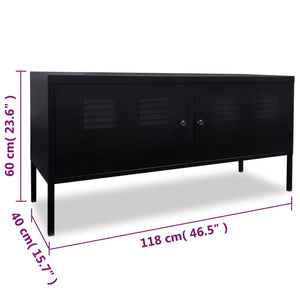 Έπιπλο Τηλεόρασης Μαύρο 118 x 40 x 60 εκ.