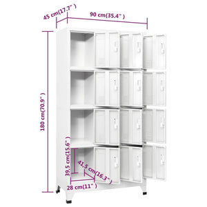 Ντουλάπι ντουλαπιών 90x45x180 cm με 12 Τμήματα - PAKOBAZAAR