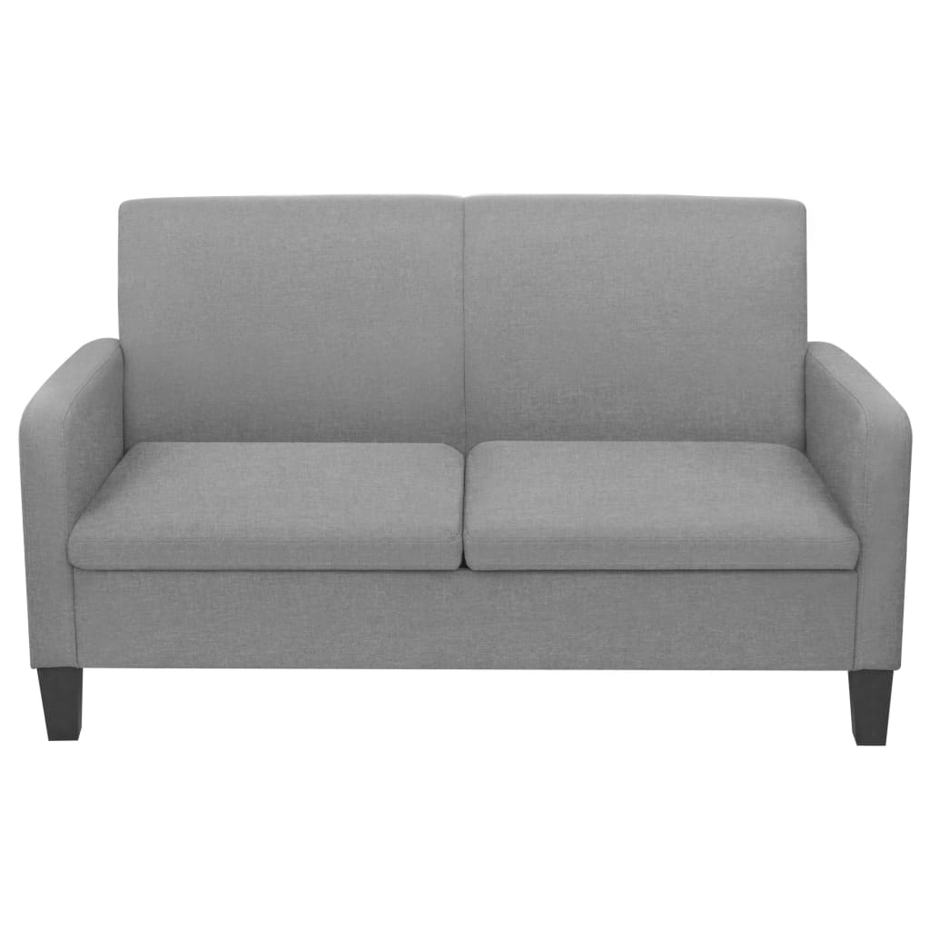 Καναπές Διθέσιος Ανοιχτό Γκρι 135 x 65 x 76 εκ. - PAKOBAZAAR