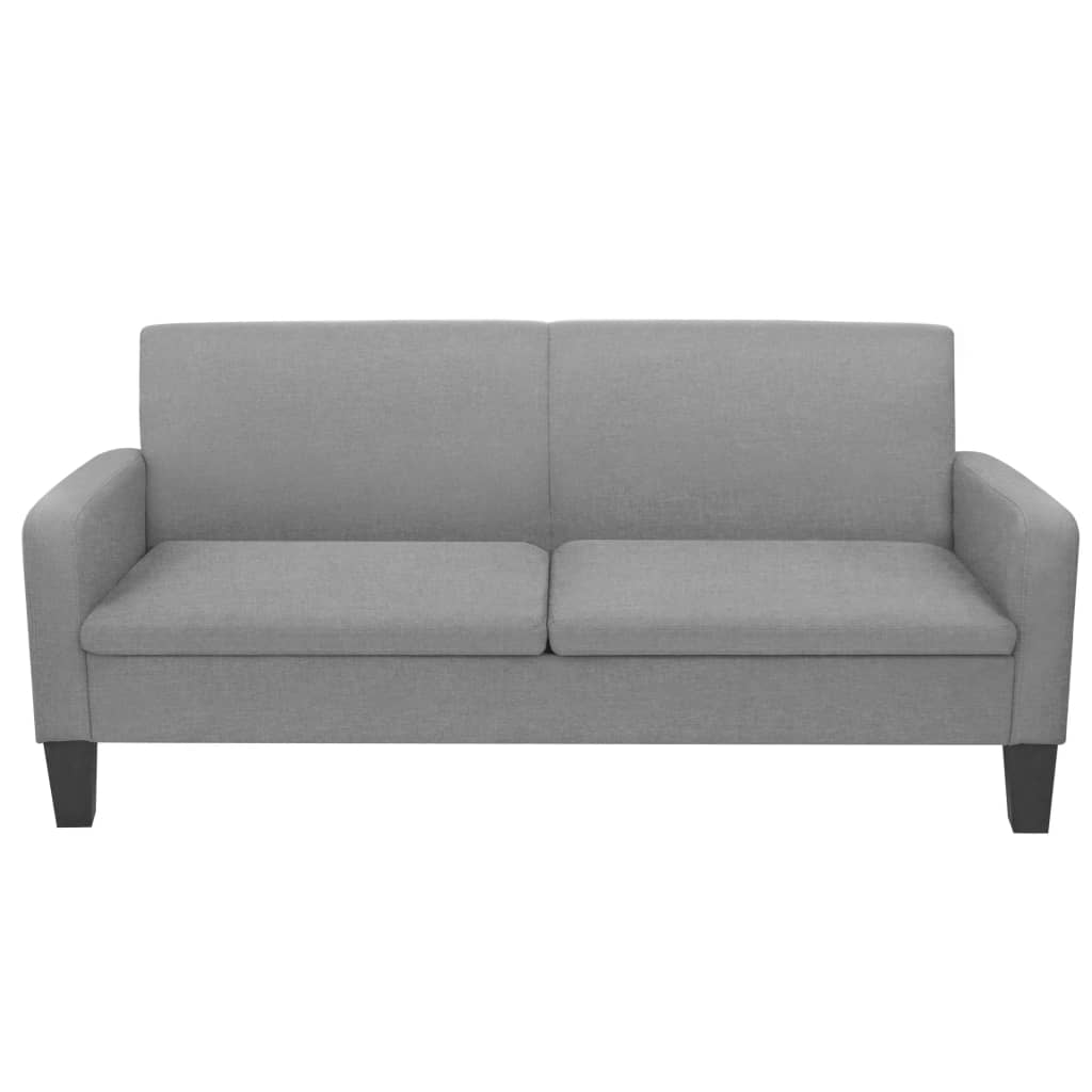 Καναπές Τριθέσιος Ανοιχτό Γκρι 180 x 65 x 76 εκ. - PAKOBAZAAR