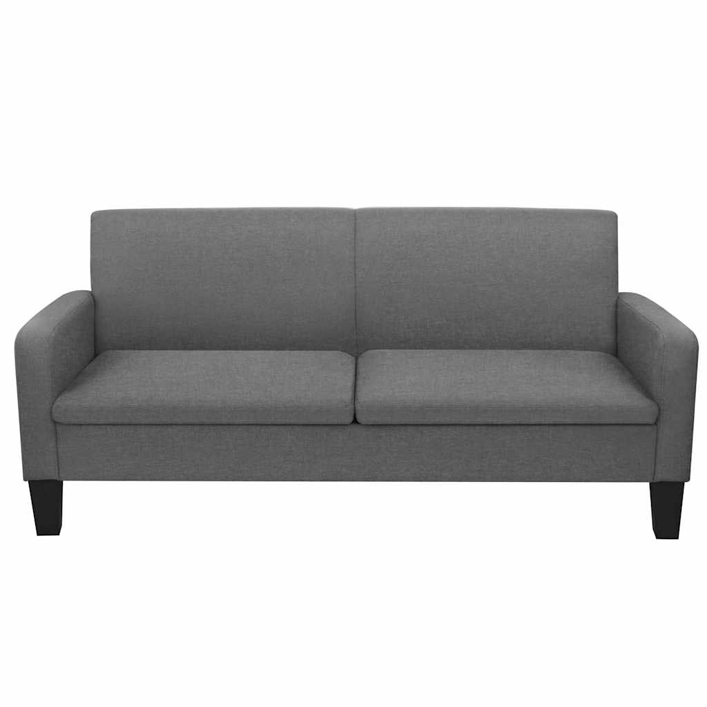 Καναπές Τριθέσιος Σκούρο Γκρι 180 x 65 x 76 εκ.