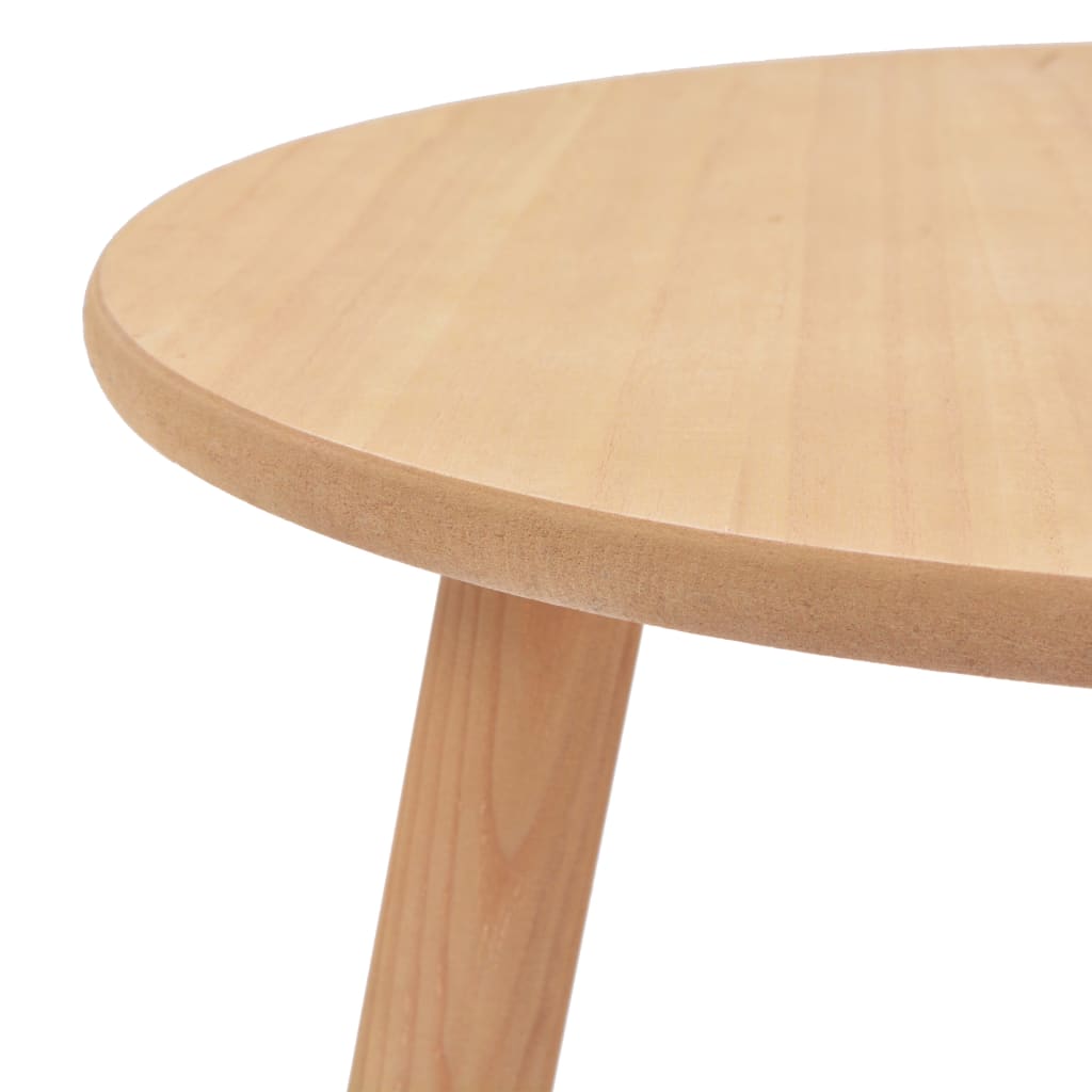 Σετ Βοηθητικά Τραπέζια 2 τεμ. Καφέ από Μασίφ Ξύλο Πεύκου