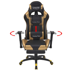 Καρέκλα Gaming Χρυσό 70 x 71 x 136 εκ. Δερματίνη - Pakobazaar