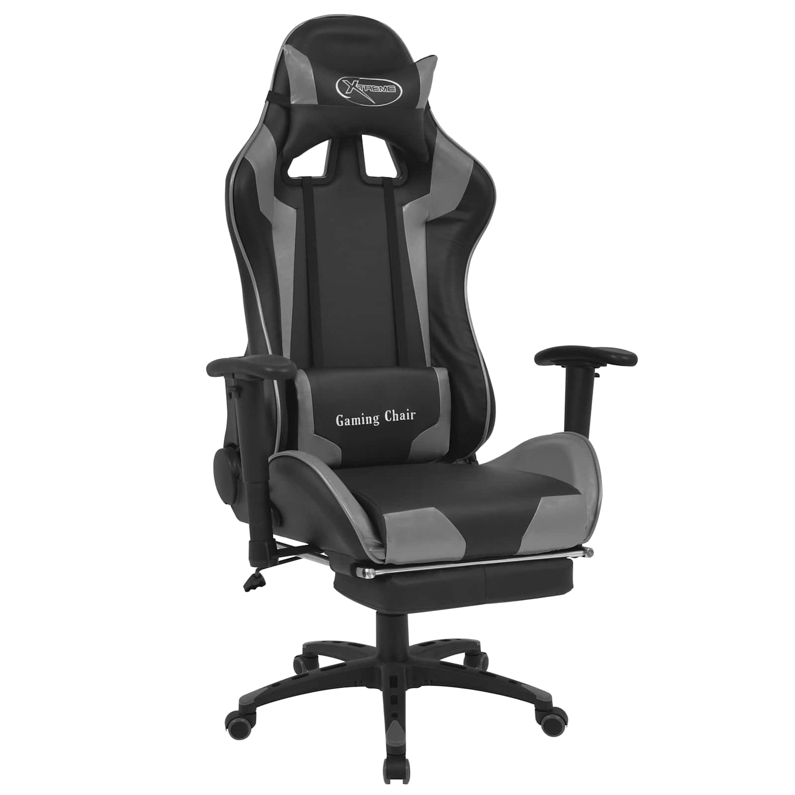 Καρέκλα Gaming Γκρι 70 x 71 x 136 εκ. Δερματίνη - Pakobazaar
