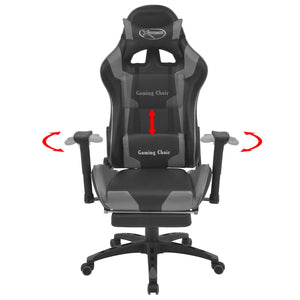 Καρέκλα Gaming Γκρι 70 x 71 x 136 εκ. Δερματίνη - Pakobazaar