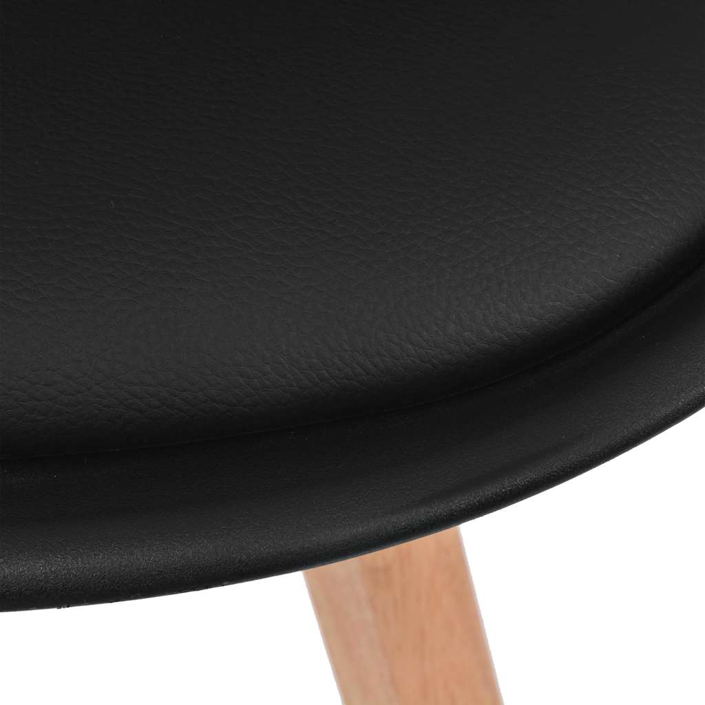 Καρέκλες Τραπεζαρίας 4 τεμ. Μαύρες Πλαστικές - PAKOBAZAAR