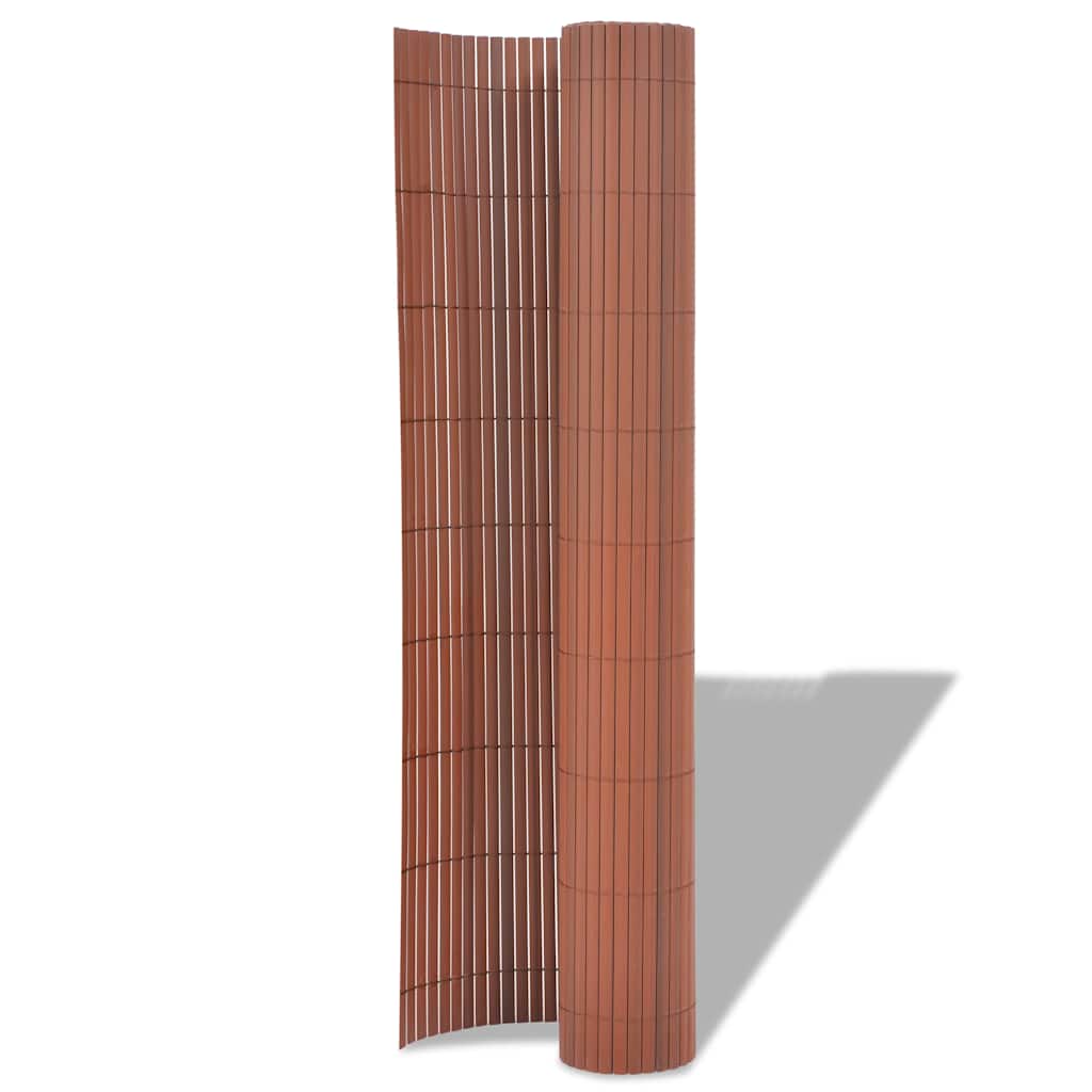 Φράχτης Κήπου Καφέ 150 x 300 cm PVC