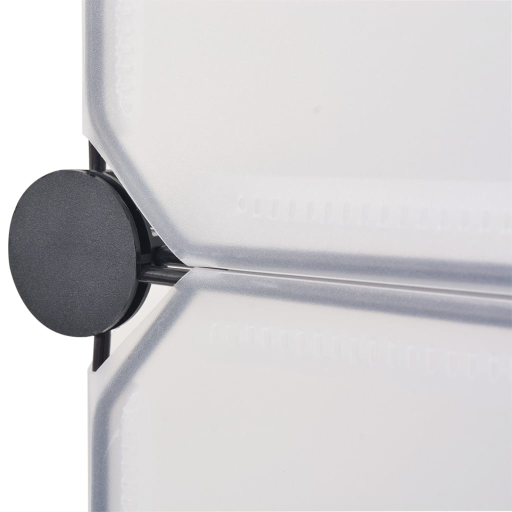 Παπουτσοθήκη Αλληλοσυνδεόμενη 10 Τμημάτων Λευκή - PAKOBAZAAR