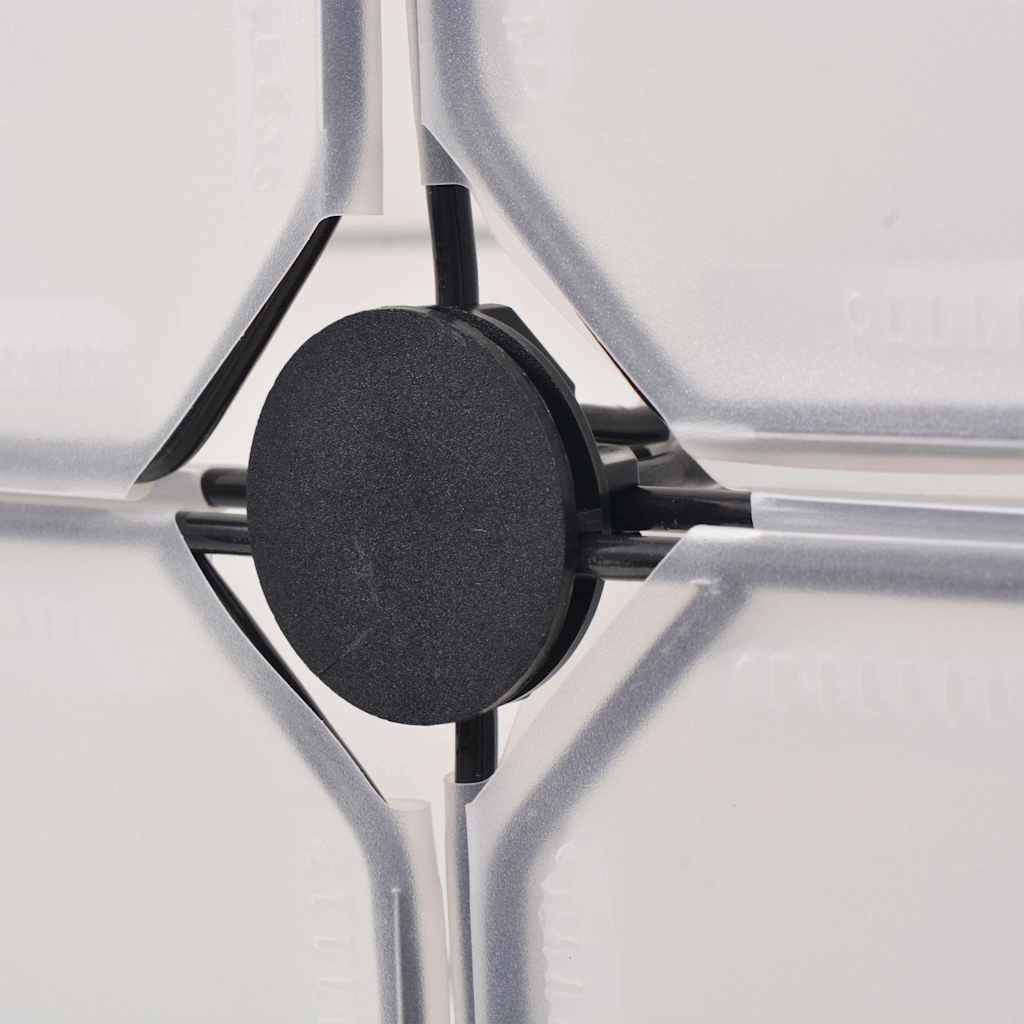 Παπουτσοθήκη Αλληλοσυνδεόμενη 12 Τμημάτων Λευκή - PAKOBAZAAR