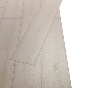 Πλάκες Δαπέδου 18 pcs Λευκός 5,26 τ.μ. PVC - Pakobazaar