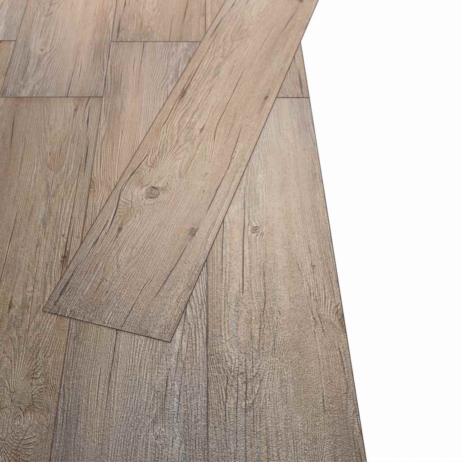 Πλάκες Δαπέδου 18 pcs Καφέ 5,26 τ.μ. PVC - Pakobazaar