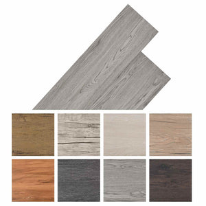 Πλάκες Δαπέδου 18 pcs Σκούρο Γκρι 5,26 τ.μ. PVC - Pakobazaar