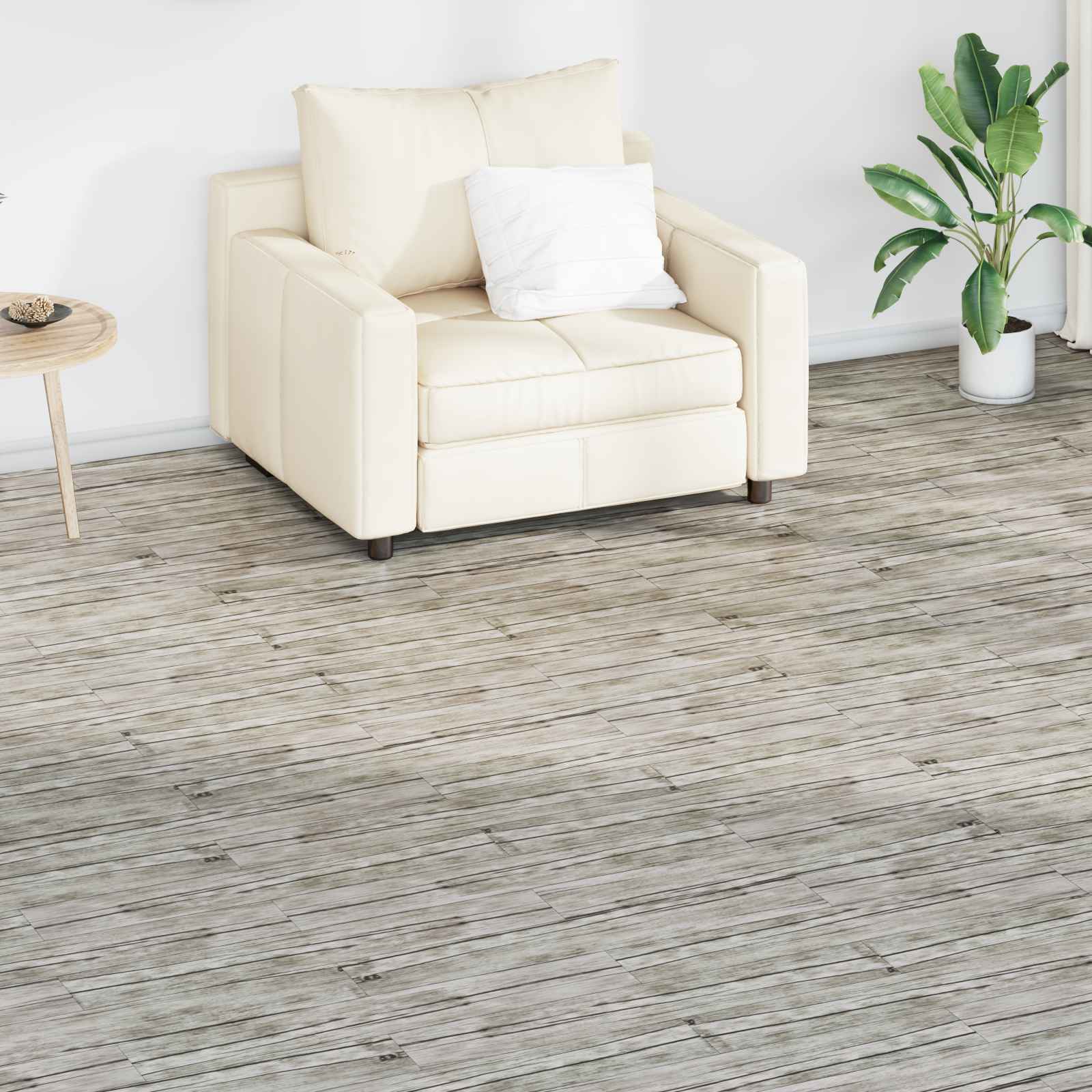 Πλάκες Δαπέδου 36 pcs Γκρι 5,02 m² PVC - Pakobazaar