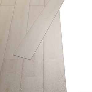 Πλάκες Δαπέδου 36 pcs Λευκό Κλασικό Δρυς 5,02 m² PVC - Pakobazaar