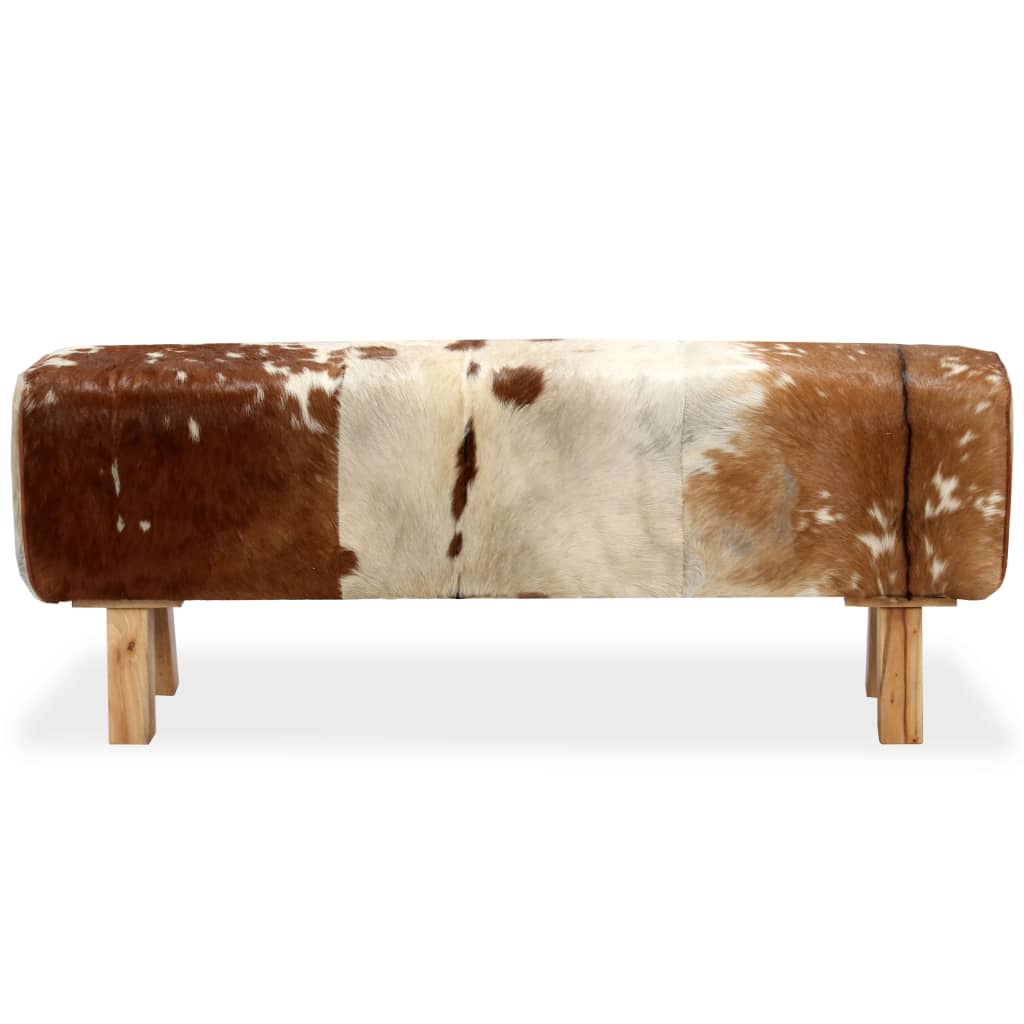 Παγκάκι 120 x 30 x 45 εκ. από Γνήσιο Δέρμα Κατσίκας