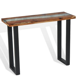 Κονσόλα Τραπέζι 100 x 35 x 75 εκ. από Ξύλο Teak - PAKOBAZAAR