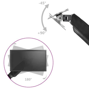 Βάση Γραφείου Οθόνης/TV 13"-27" με Βραχίονα Πνευματ. Ελατηρίου - Pakobazaar