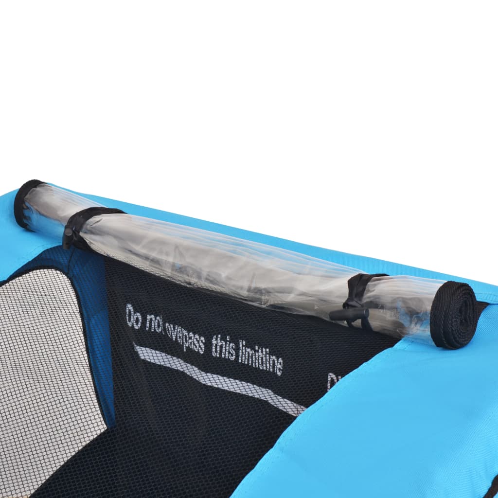 Τρέιλερ Ποδηλάτου Γκρι και Μπλε 30 Κιλά - Pakobazaar