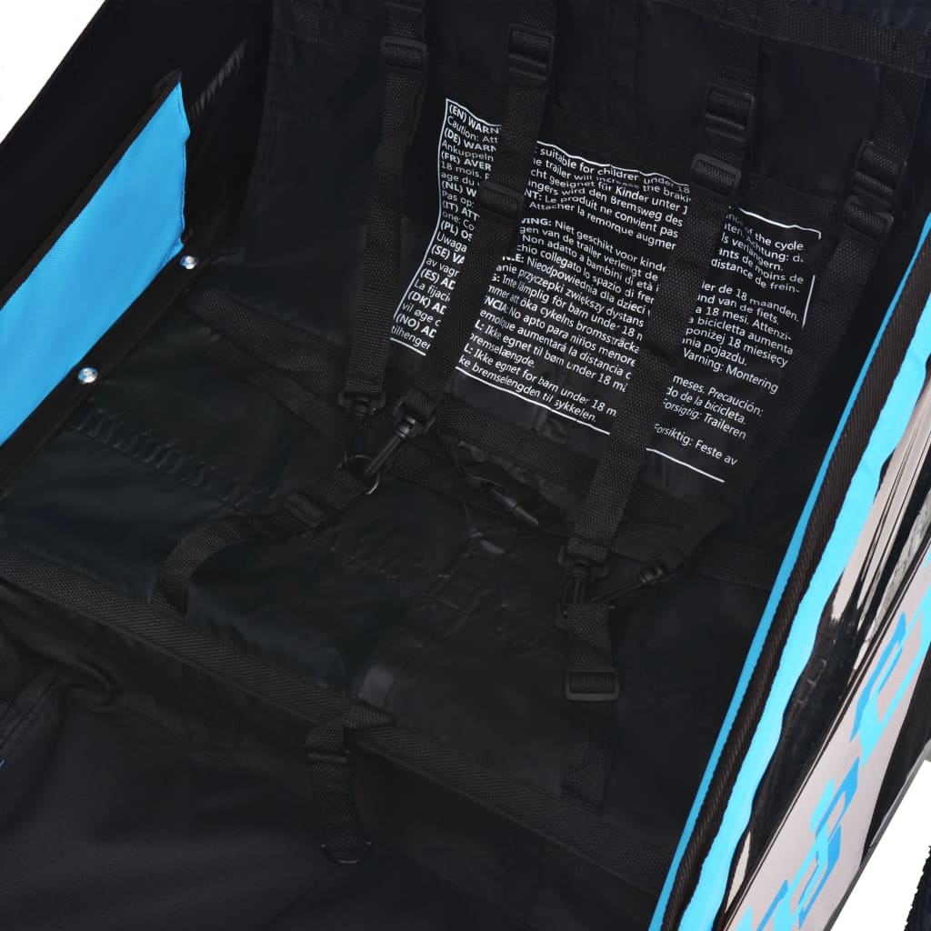 Τρέιλερ Ποδηλάτου Γκρι και Μπλε 30 Κιλά - Pakobazaar