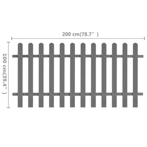 Φράχτης Κήπου 200 x 100 εκ. από WPC - Pakobazaar
