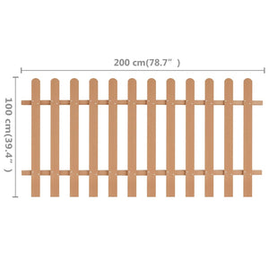 Φράχτης Κήπου 200 x 100 εκ. από WPC - Pakobazaar