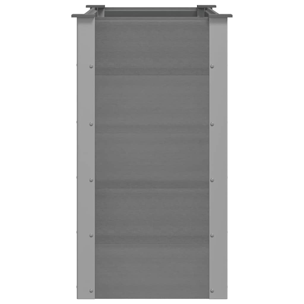 Ζαρντινιέρα Υπερυψωμένη Γκρι 100 x 50 x 91 εκ. από WPC - Pakobazaar