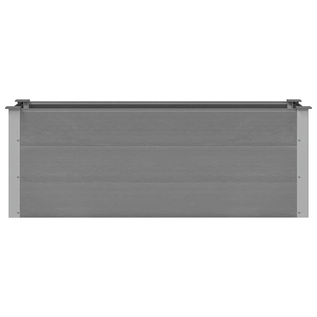 Ζαρντινιέρα Υπερυψωμένη Γκρι 150 x 50 x 54 εκ. από WPC - Pakobazaar