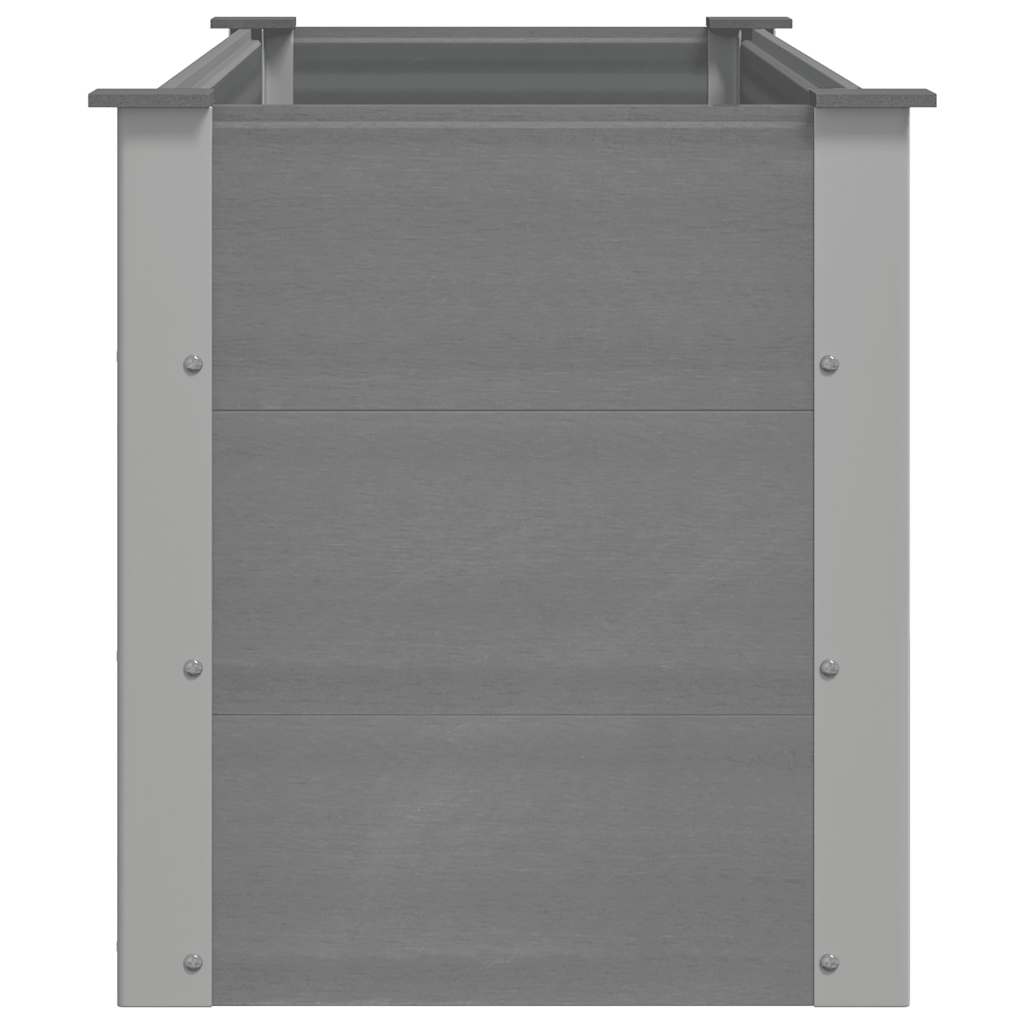 Ζαρντινιέρα Υπερυψωμένη Γκρι 150 x 50 x 54 εκ. από WPC - Pakobazaar