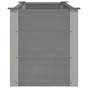 Ζαρντινιέρα Υπερυψωμένη Γκρι 150 x 50 x 54 εκ. από WPC - Pakobazaar