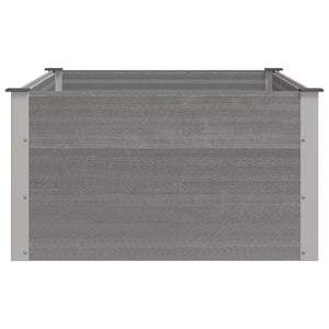 Ζαρντινιέρα Υπερυψωμένη Γκρι 150 x 100 x 54 εκ. από WPC - Pakobazaar